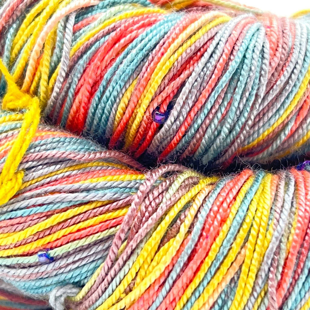 Hand Beaded Silk Yarn - After Party