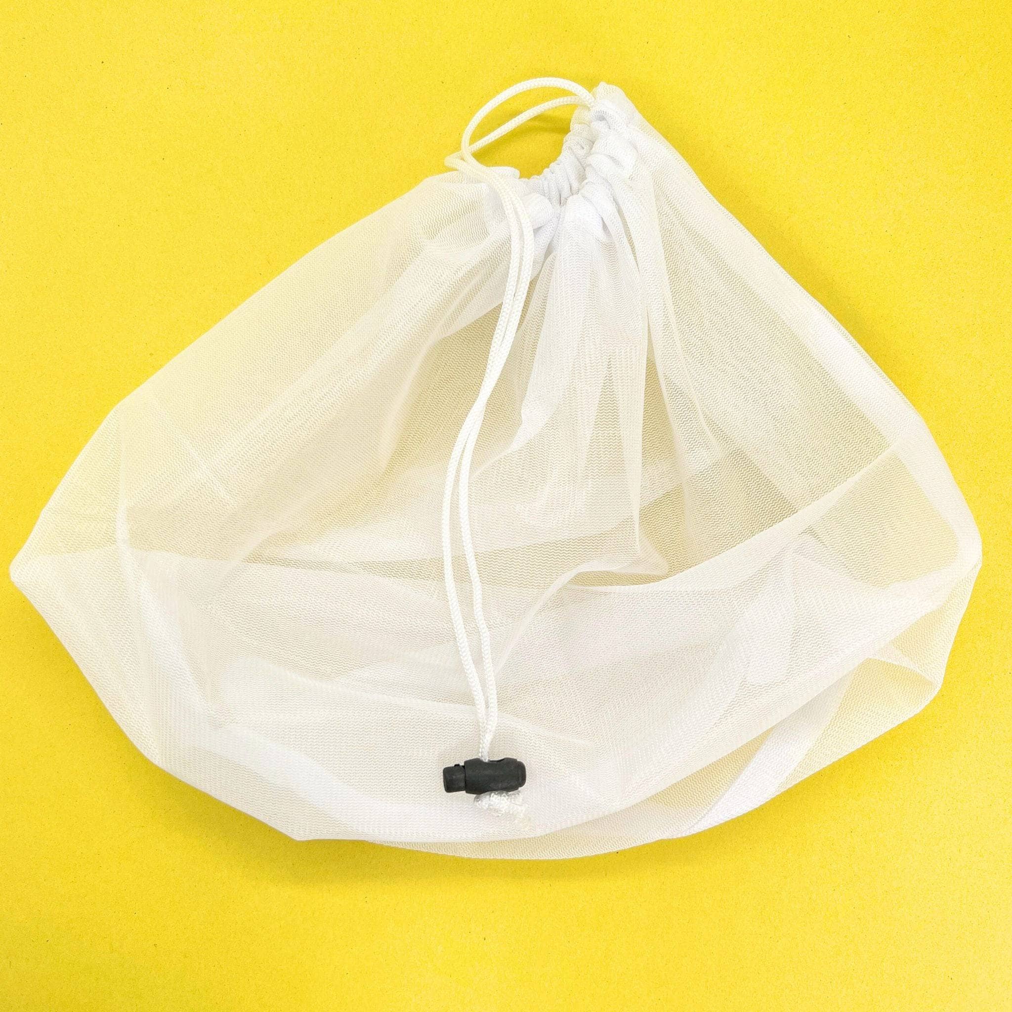 Mesh Washing Bag for Recycled Sari Garments – Darn Good Yarn