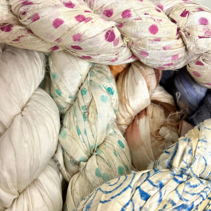 Mystery Hank of Sari Silk Ribbon Yarn