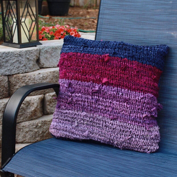 Ombre Chiffon Pillow Kit | Darn Good Yarn - eco-friendly yarn + boho clothing