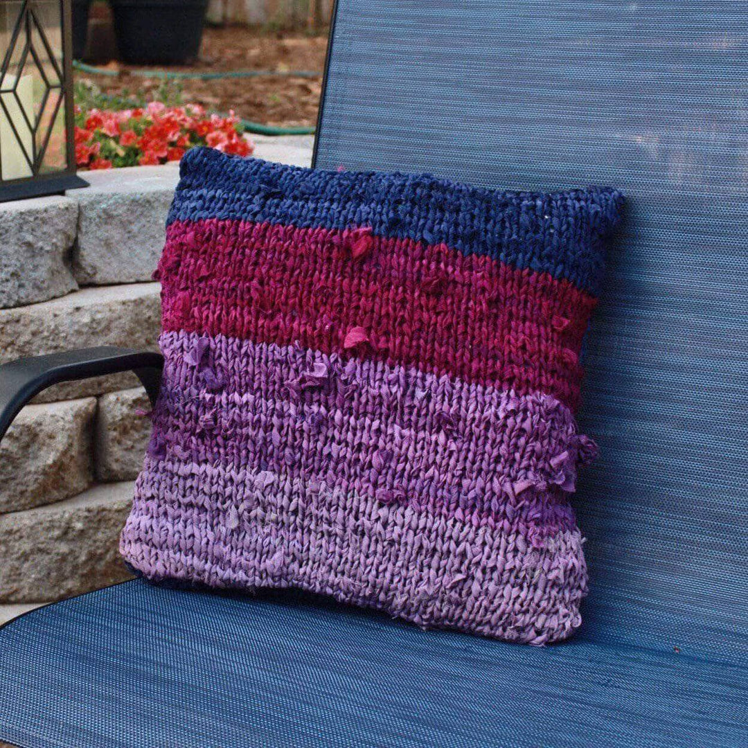 Ombre Chiffon Pillow Pattern | Darn Good Yarn - eco-friendly yarn + boho clothing