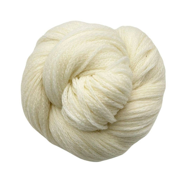 A skein of 100% Peruvian Highland Wool Yarn in the colorway 'Limestone'