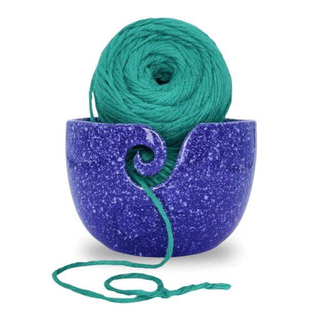 Purple Cosmic Ceramic Yarn Bowl