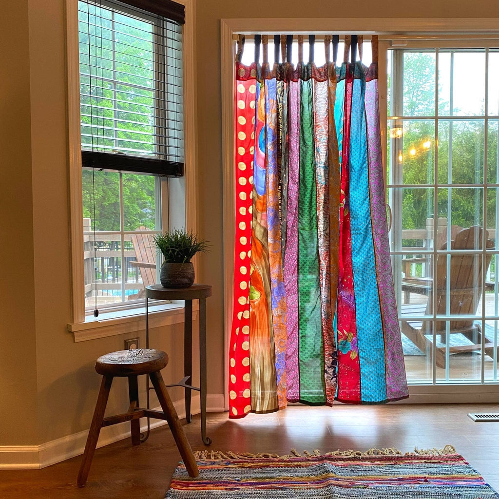 Recycled Sari Curtains Boho Ds Long Or Short Darn Good Yarn