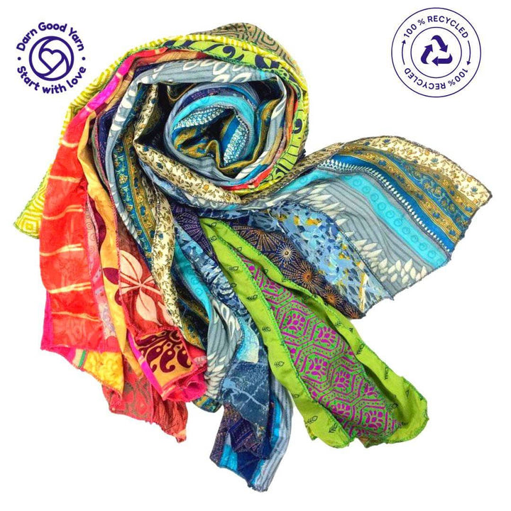 medley sari scarf colorful