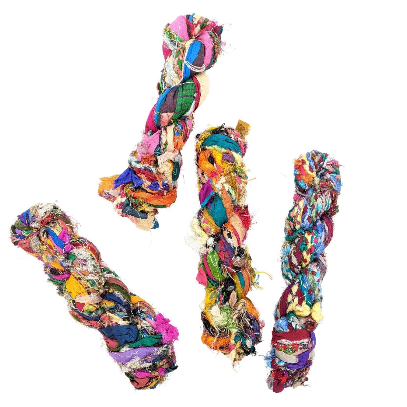 Recycled Sari Silk Ribbon Yarn - Istanbul Sparkle – Darn Good Yarn