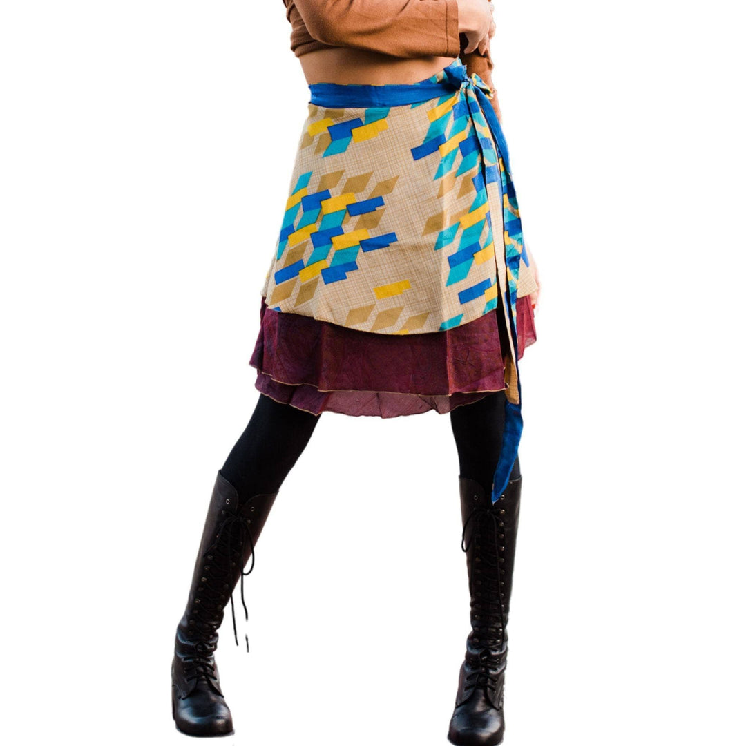 Reversible Wrap Skirt from India