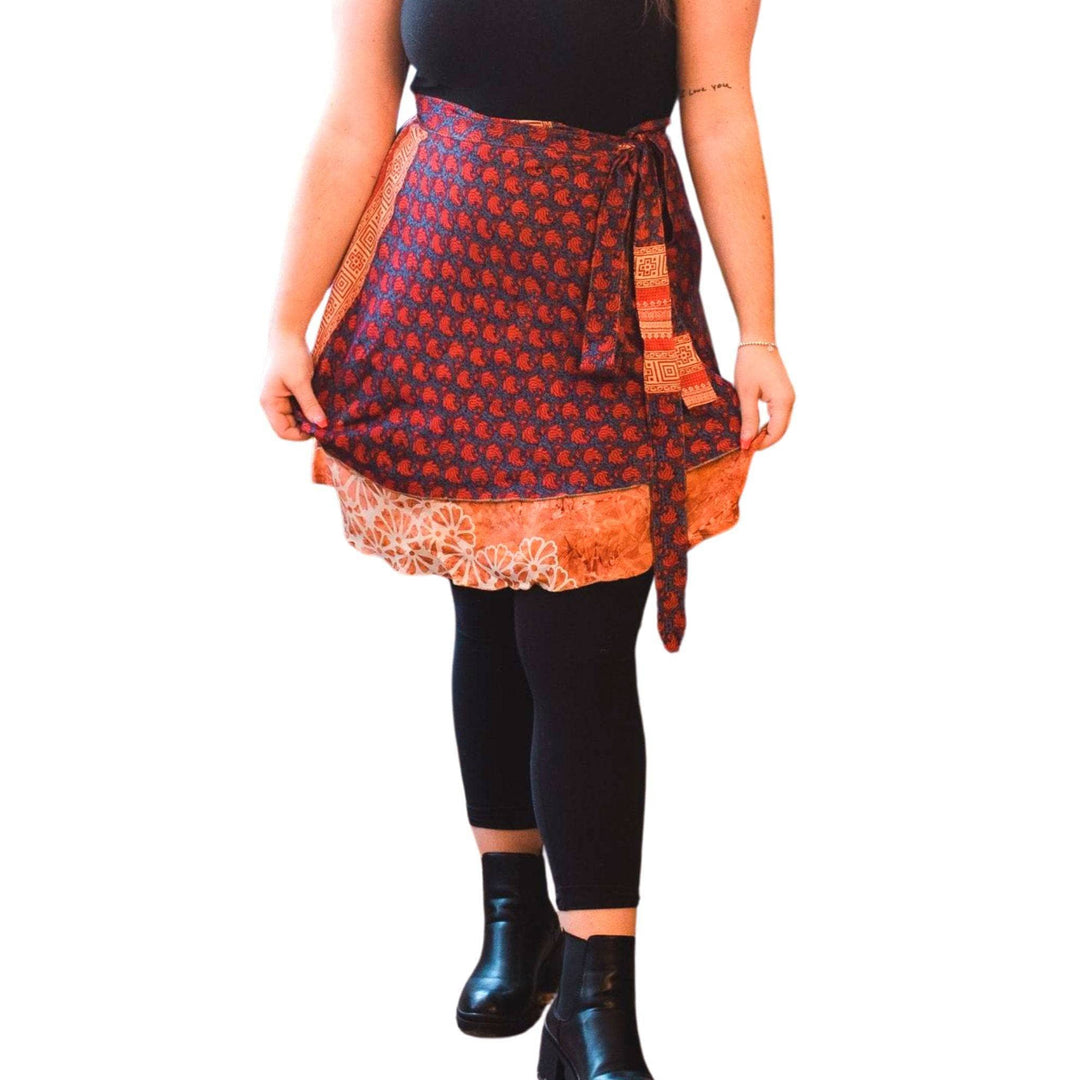 Reversible Wrap Skirt from India