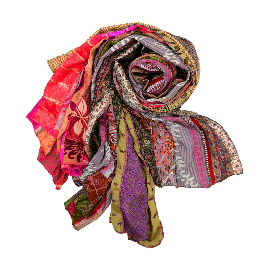 warm toned 3 pack of sari material scarves