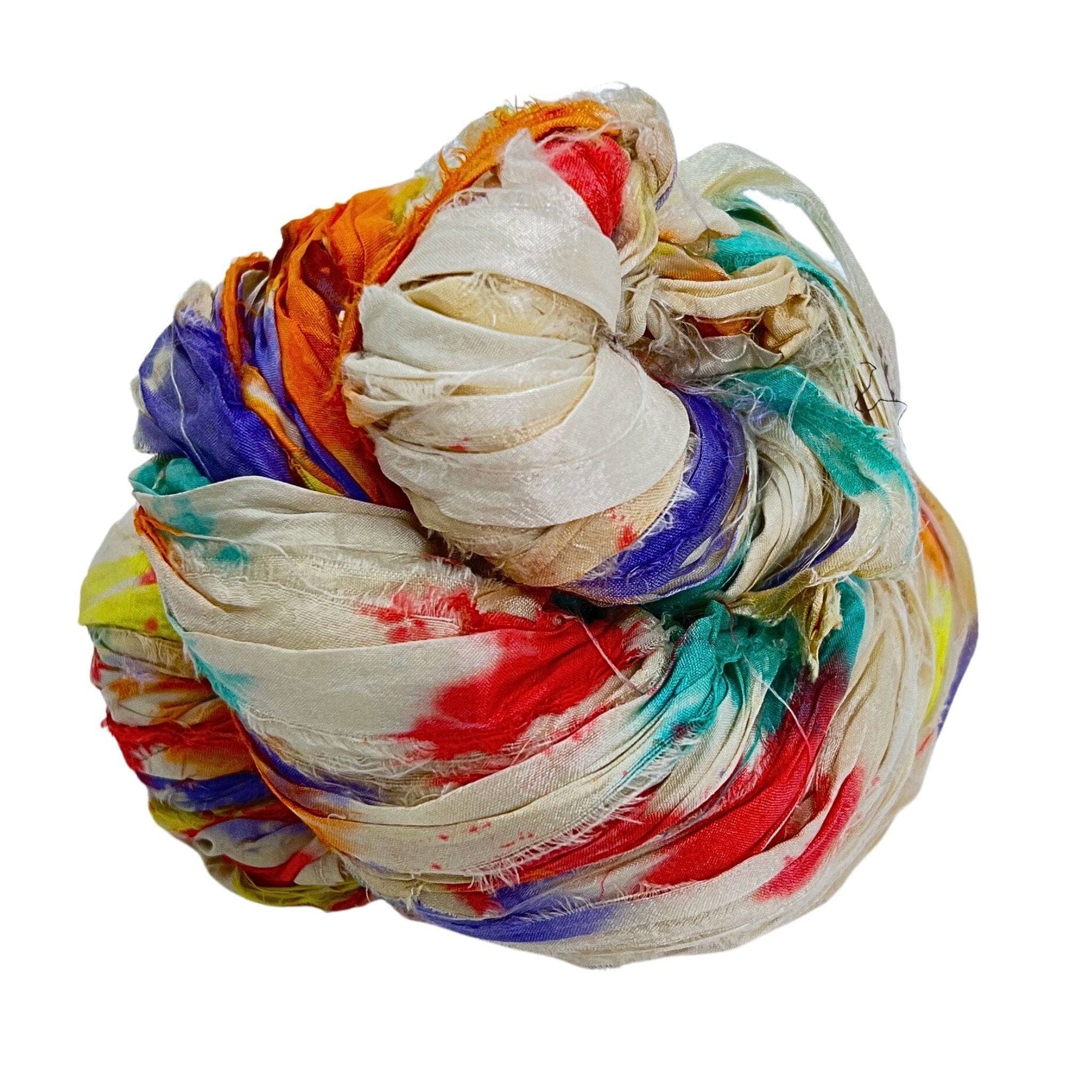 Sari Fabric - Recycled - 3 Full Pieces - Unique – Darn Good Yarn