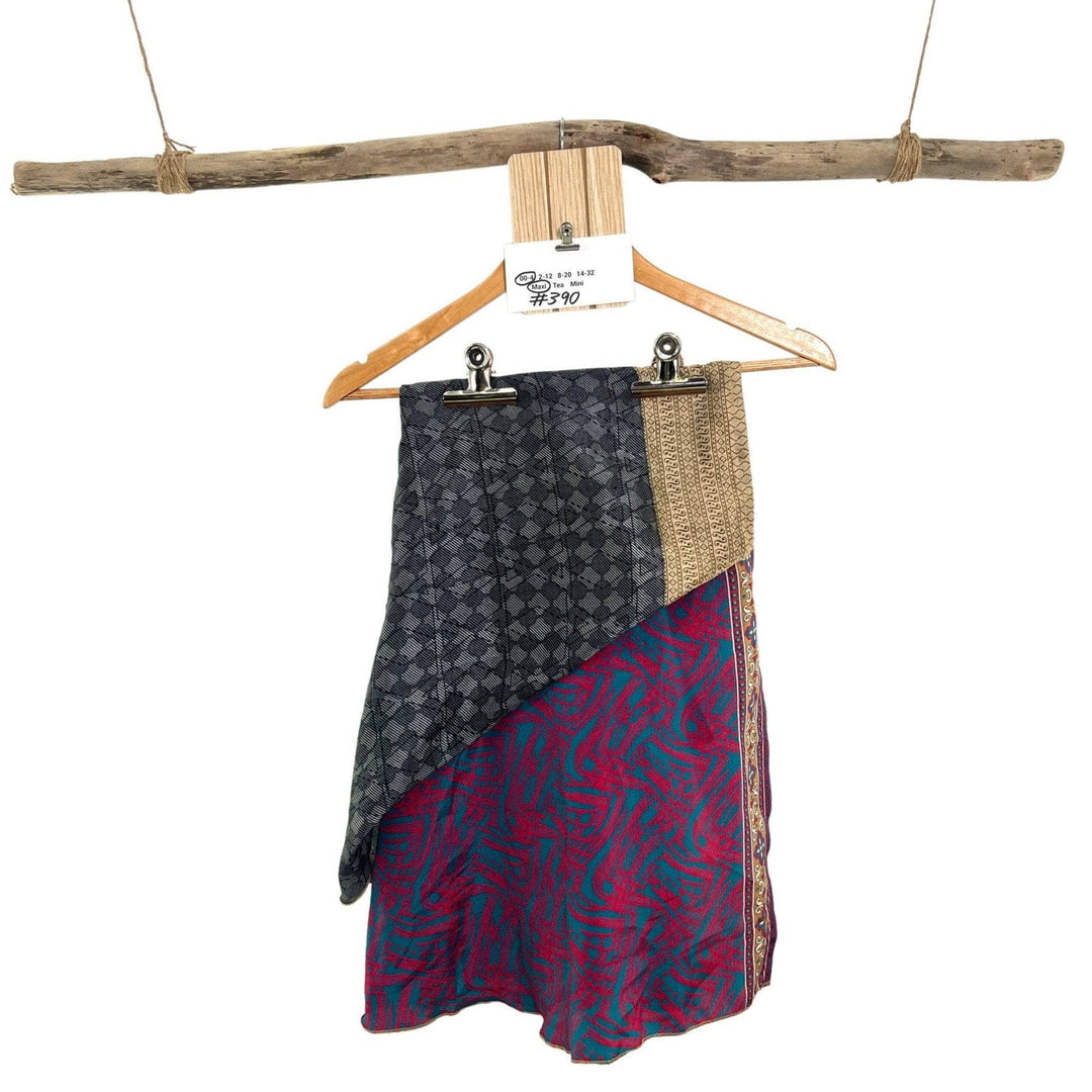 Sari Wrap Skirt - 00-4- Maxi Length