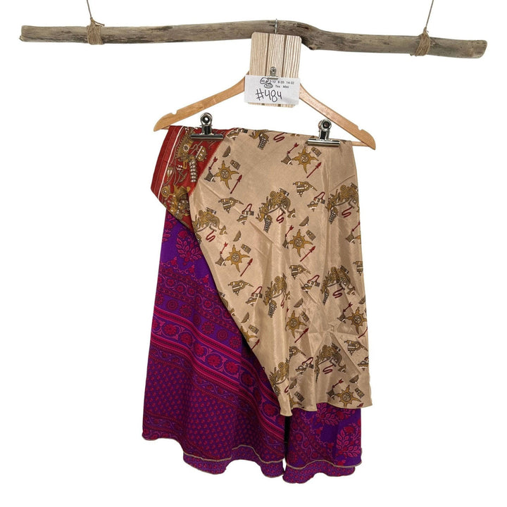 Sari Wrap Skirt - 00-4- Maxi Length