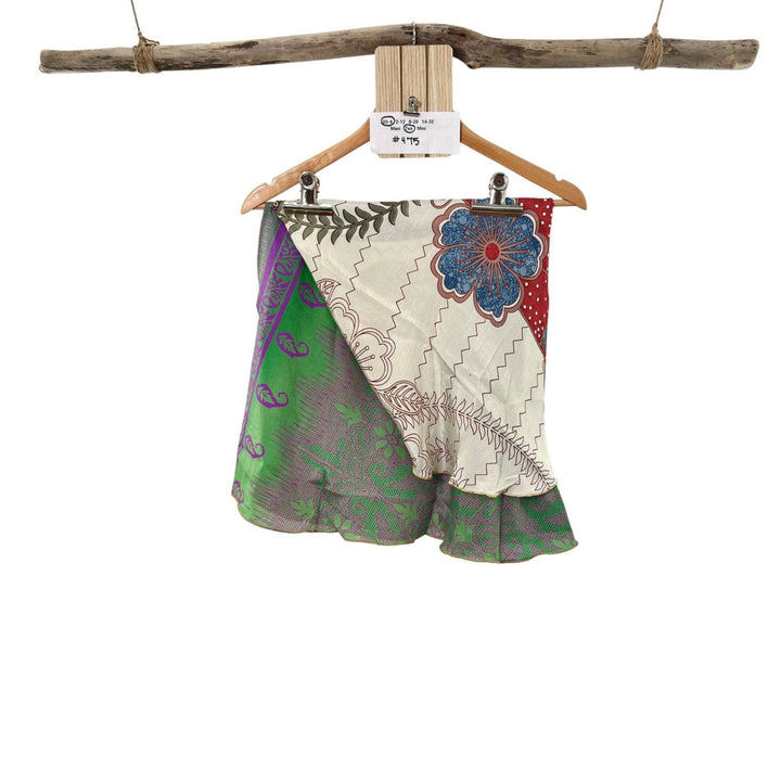 Sari Wrap Skirt - 00-4 - Tea Length