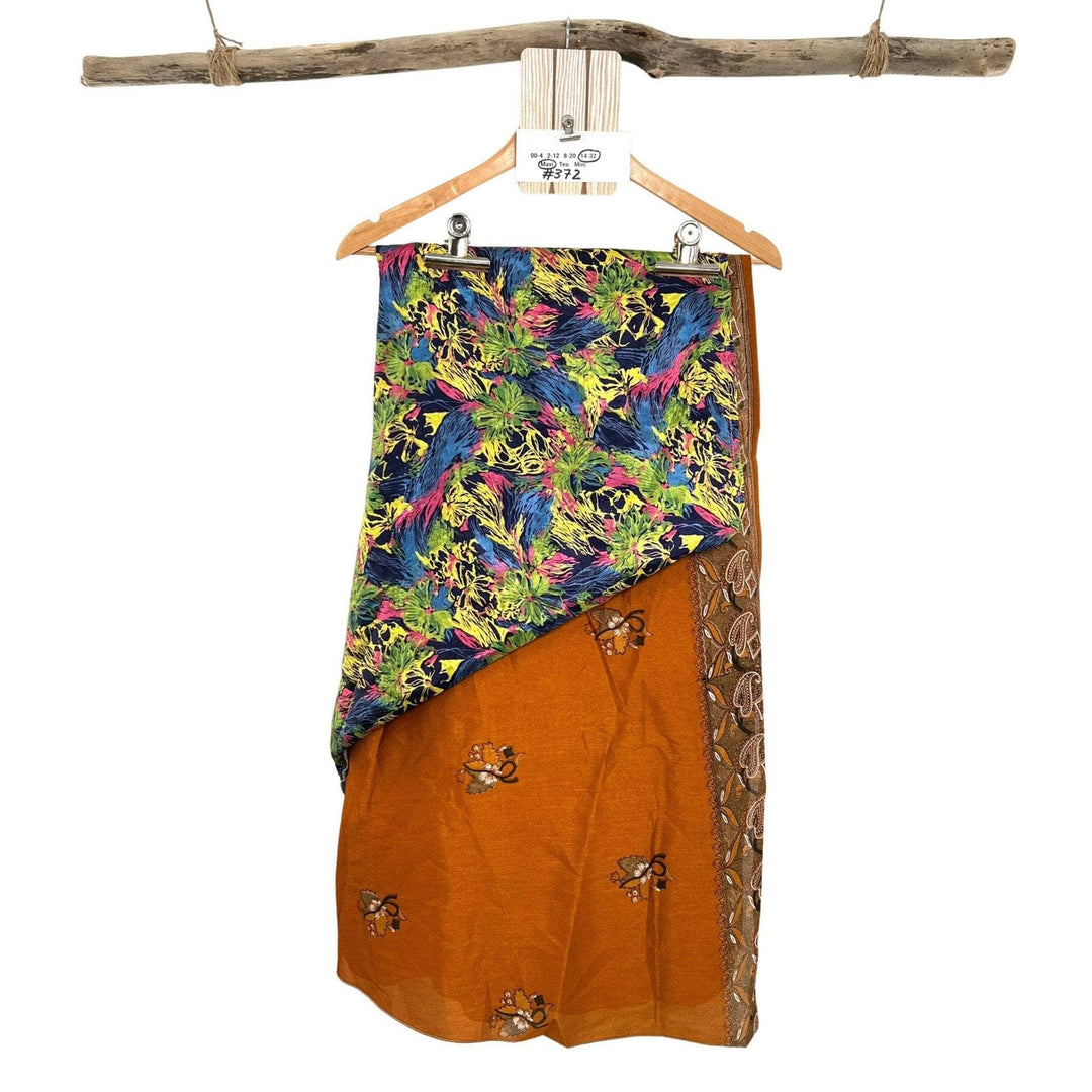 Sari Wrap Skirt - 14-32 - Maxi Length