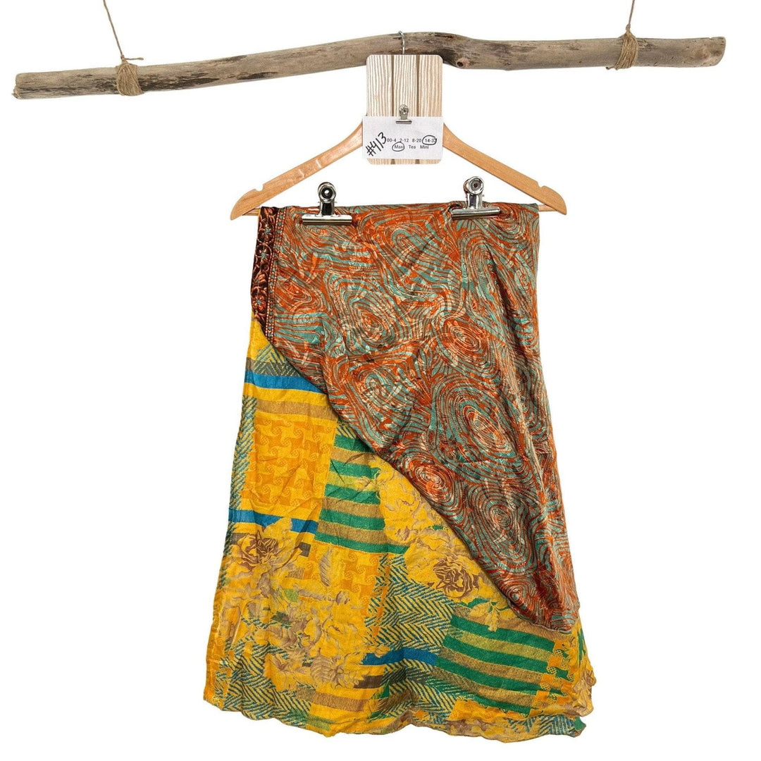 Sari Wrap Skirt - 14-32 - Maxi Length