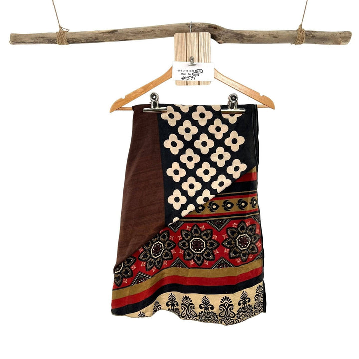 Sari Wrap Skirt - 14-32- Mini Length