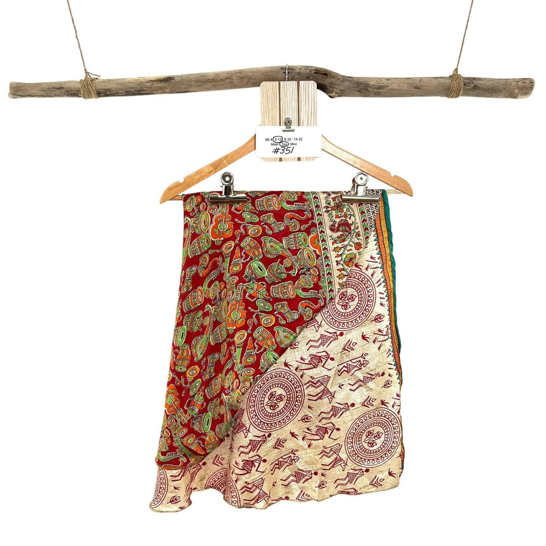 Sari Wrap Skirt - 2-12- Tea Length