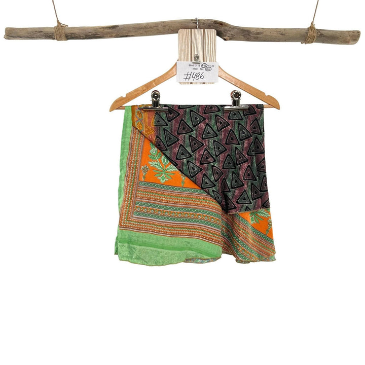 Sari Wrap Skirt - 8-20 - Mini Length