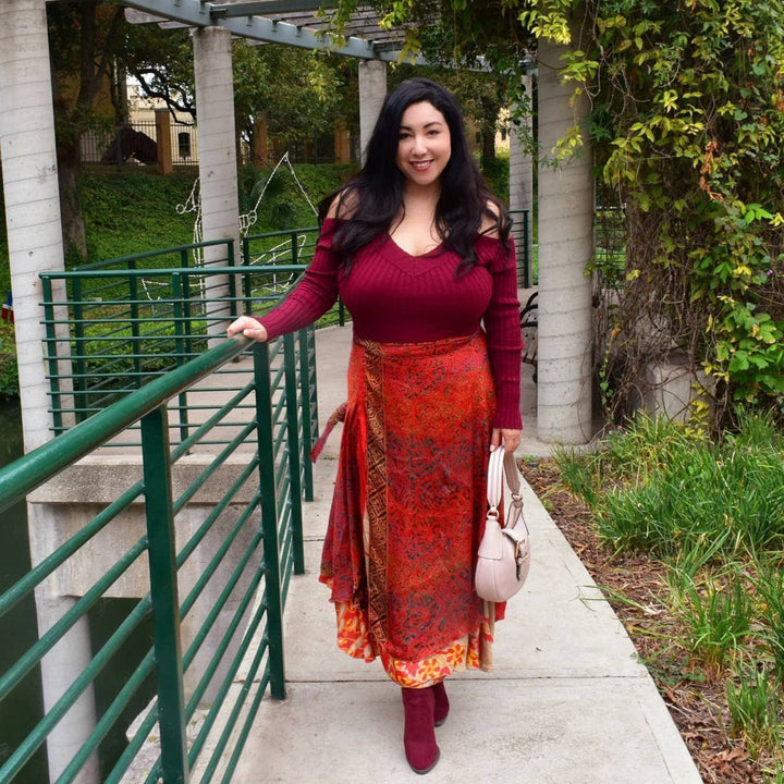 Sari Wrap Skirt - Diwali Festival
