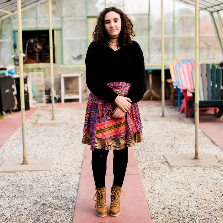 Sari Wrap Skirt - Diwali Festival