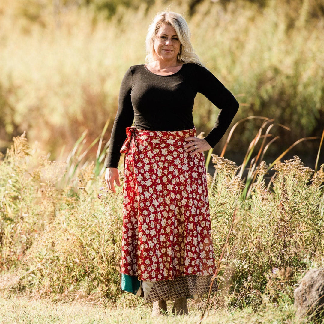 Sari Wrap Skirt - Diwali Festival