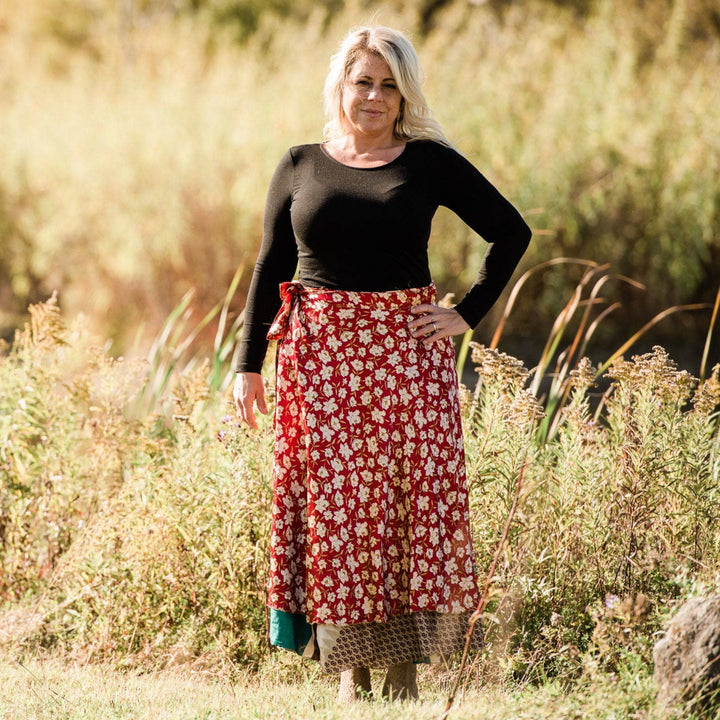 Sari Wrap Skirt - Diwali Festival