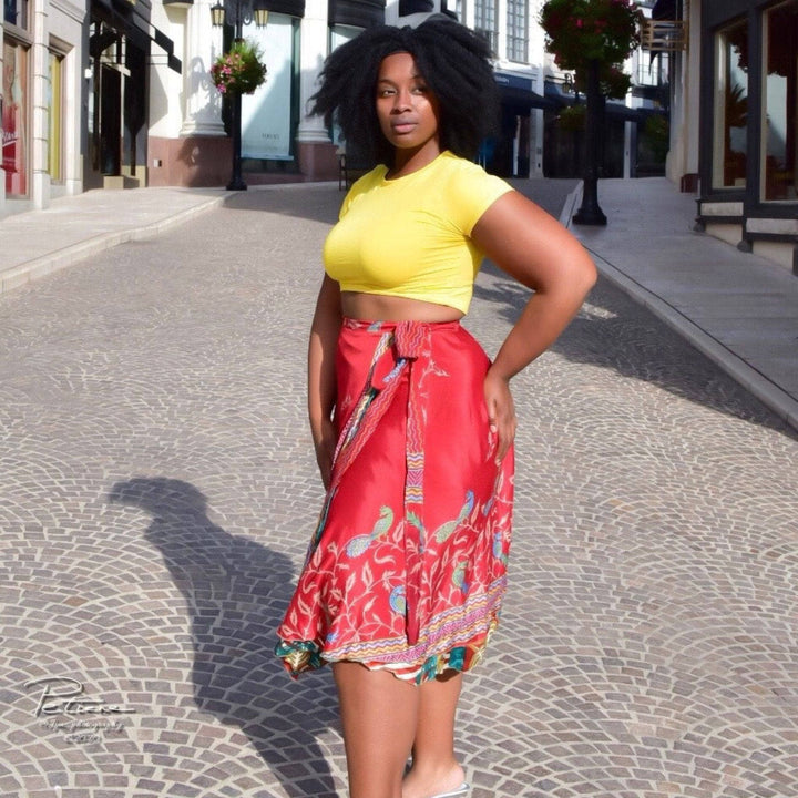 Sari Wrap Skirt - Diwali Festival