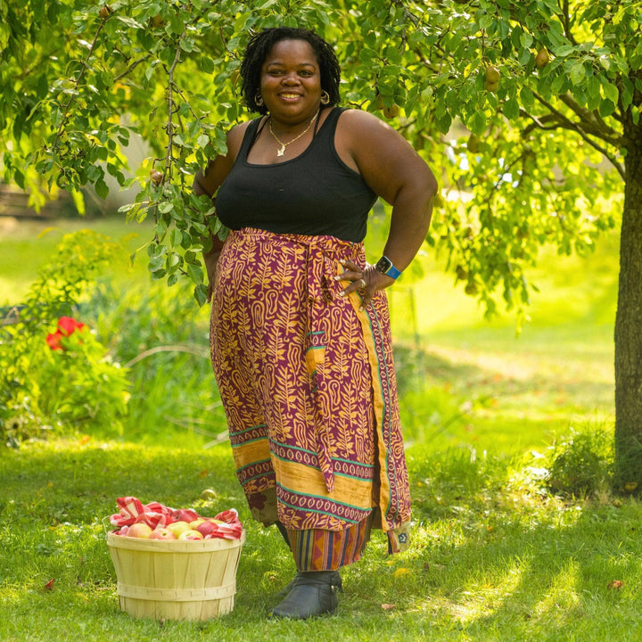 Sari Wrap Skirt - Diwali Festival