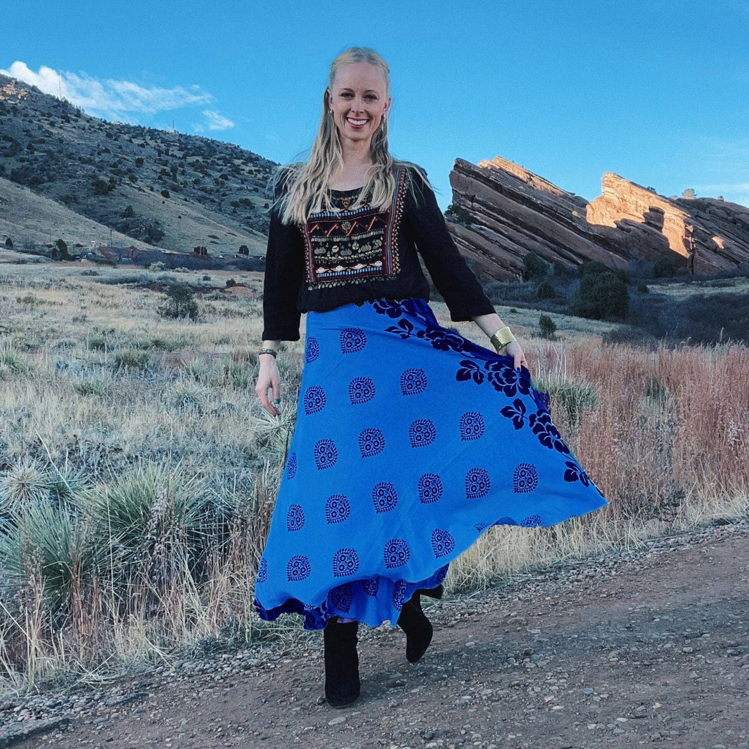 Surplus Sari Wrap Skirt - Darn Good Yarn