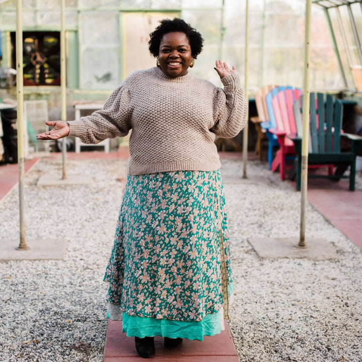 Surplus Sari Wrap Skirt - Darn Good Yarn