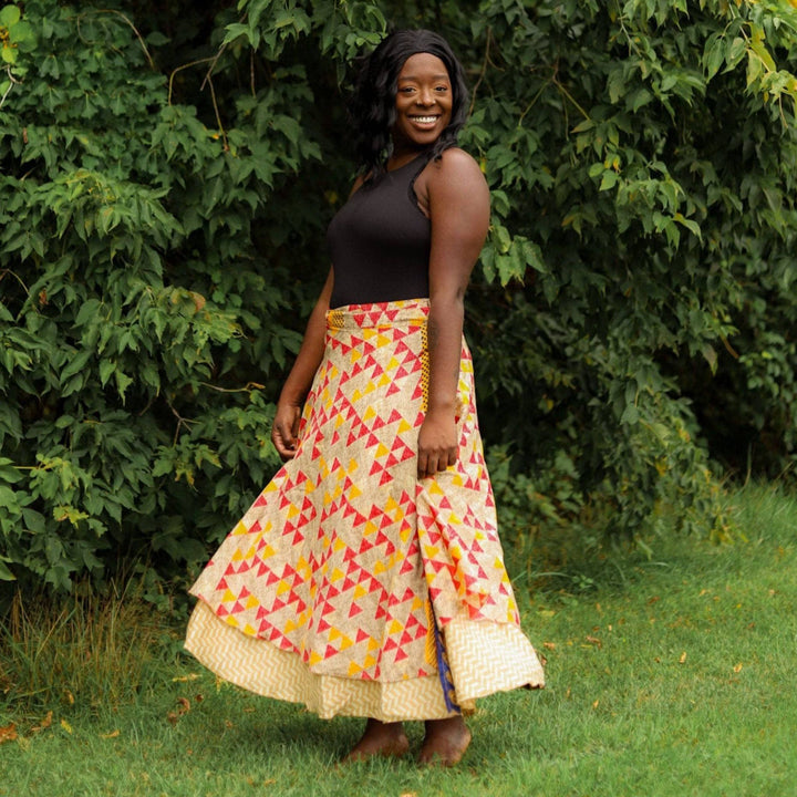 Sari Wrap Skirt - California Sunset - Darn Good Yarn