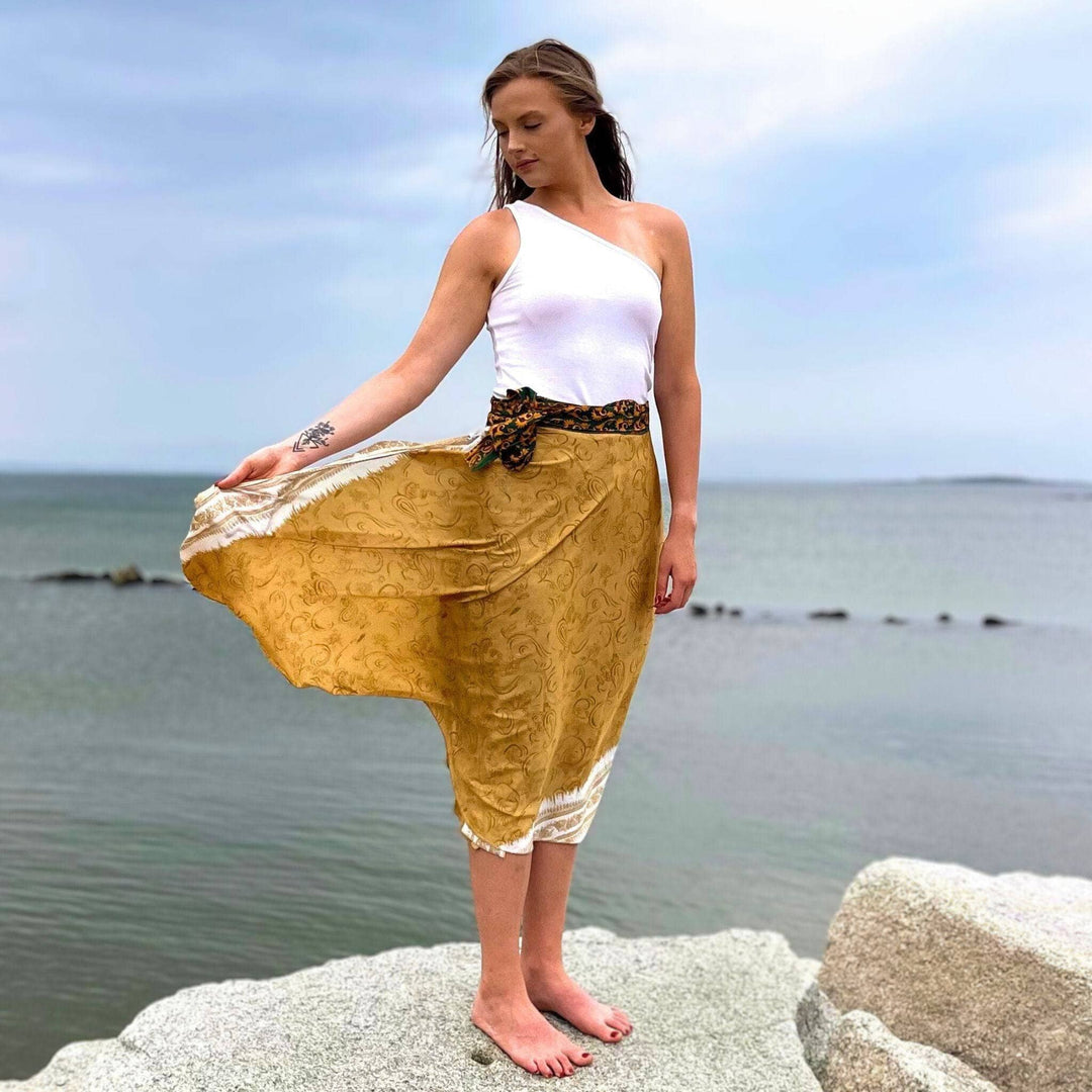 Sari Wrap Skirt - California Sunset - Darn Good Yarn