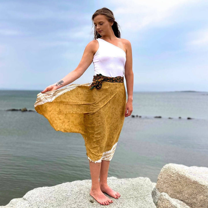 Sari Wrap Skirt - California Sunset - Darn Good Yarn
