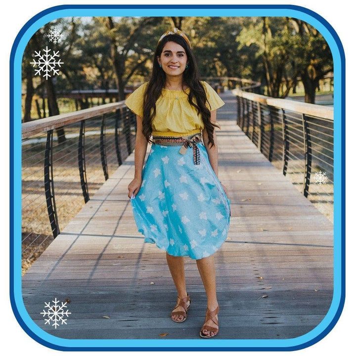 Sari Wrap Skirts - Ice Queen