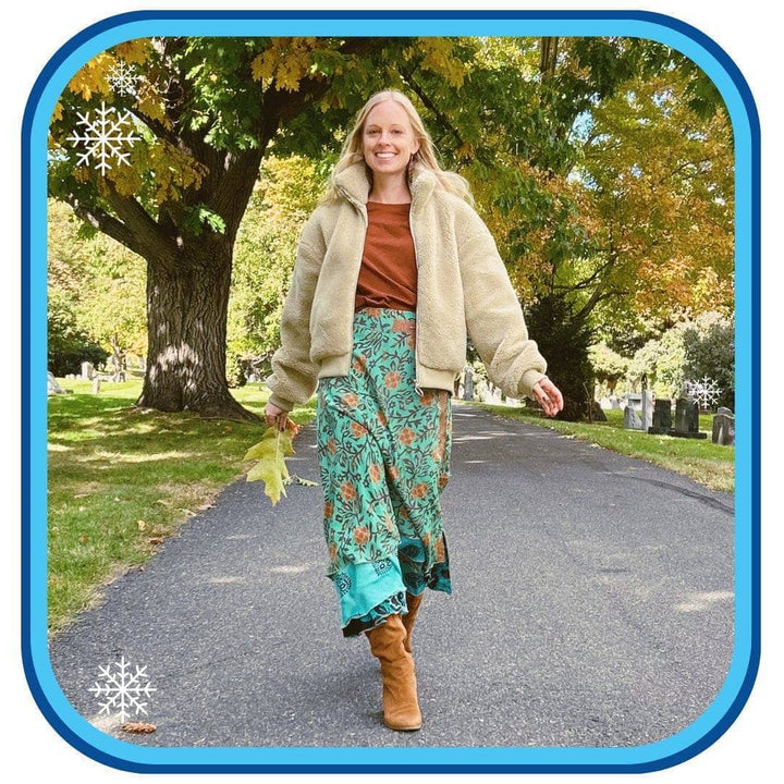 Sari Wrap Skirts - Ice Queen