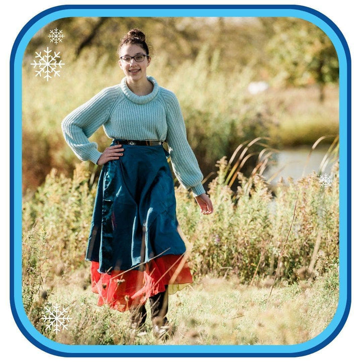 Sari Wrap Skirts - Ice Queen