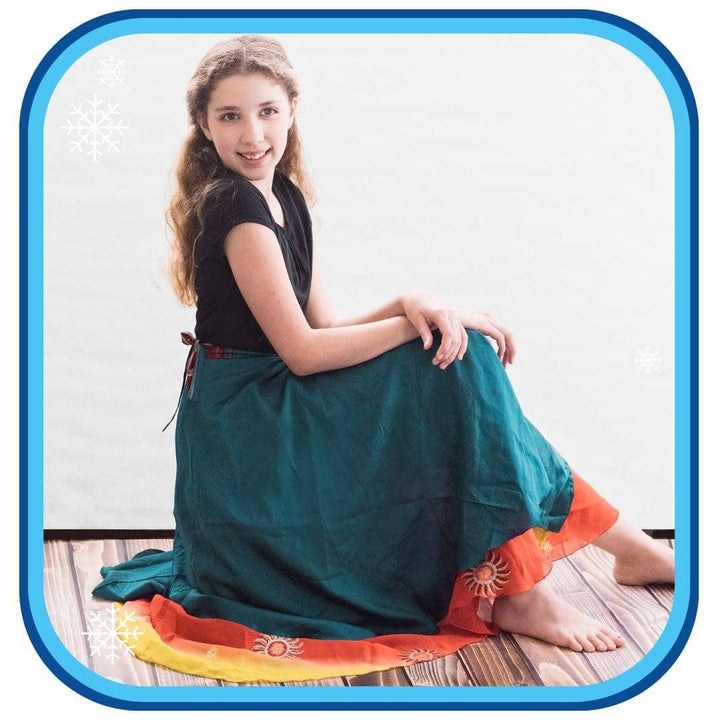 Sari Wrap Skirts - Ice Queen