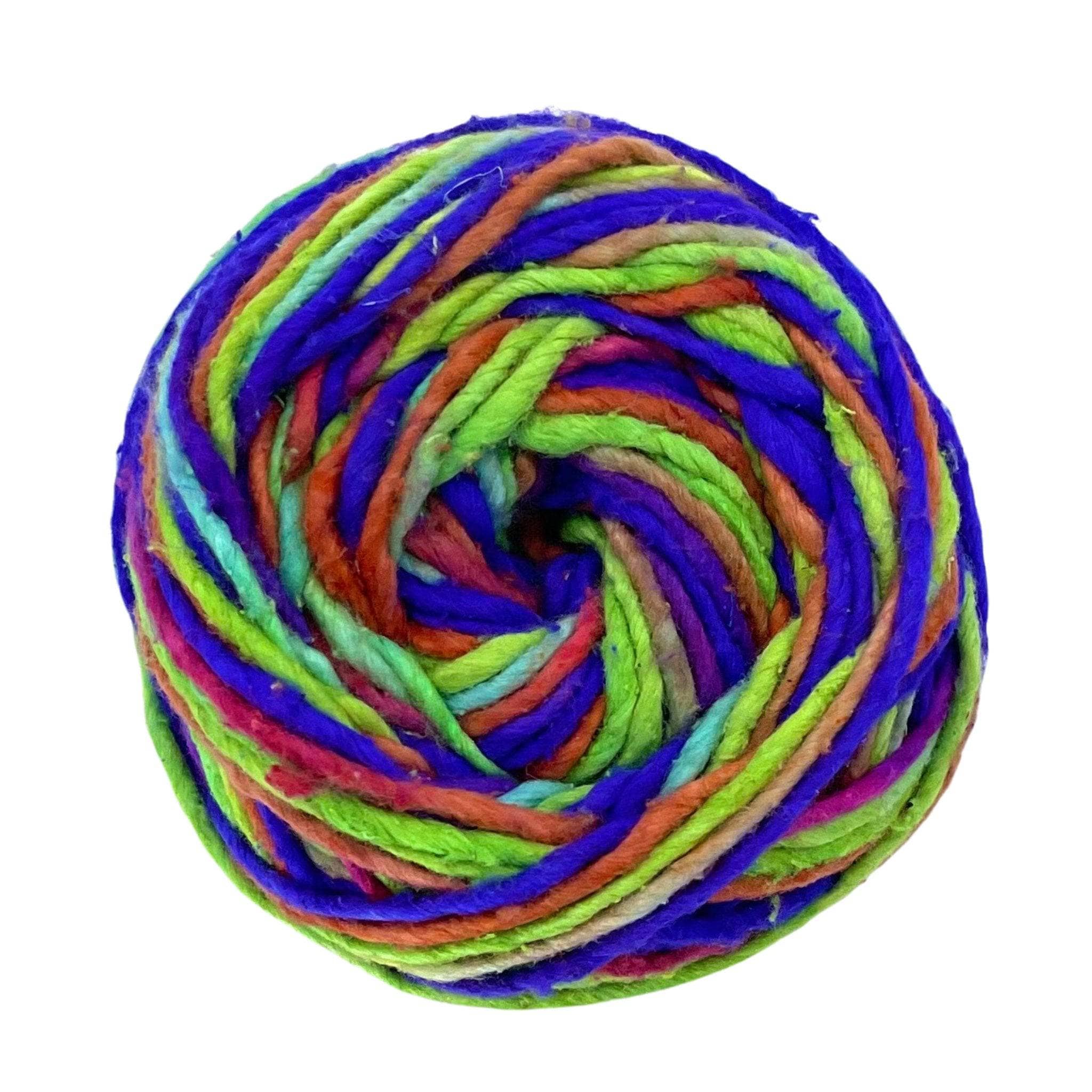 Silk Roving Worsted Weight Yarn - Watercolors