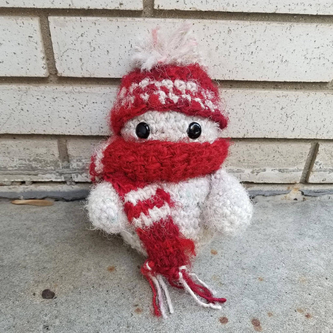 Silky Snowman Amigurumi Crochet Pattern | Darn Good Yarn - eco-friendly yarn + boho clothing