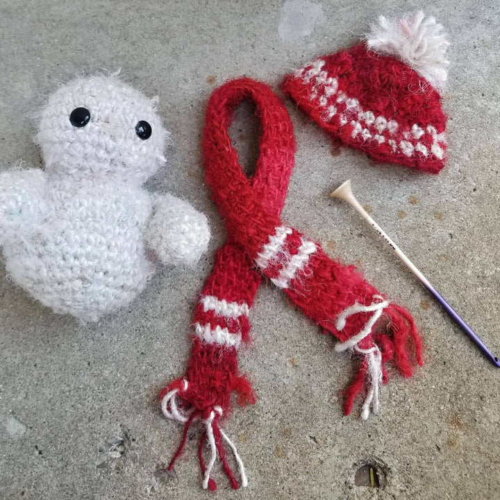 Silky Snowman Amigurumi Crochet Pattern | Darn Good Yarn - eco-friendly yarn + boho clothing