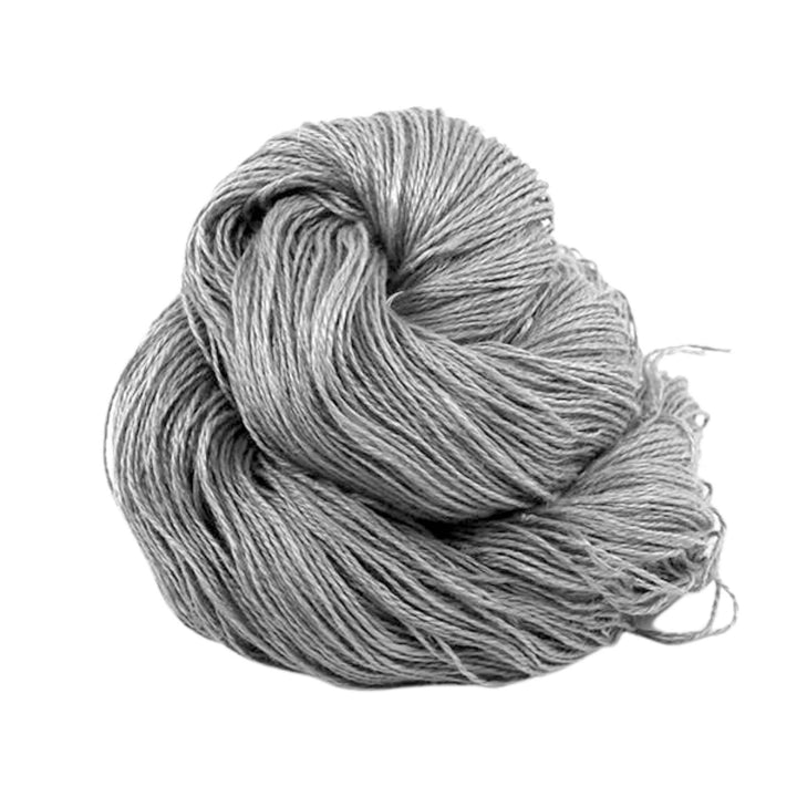 linen 2 ply grey yarn