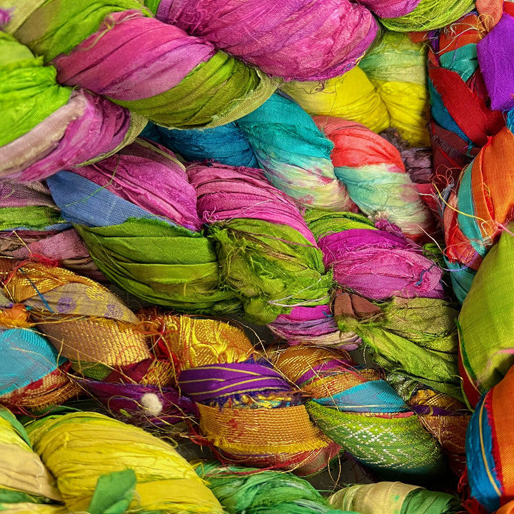 Mystery Sari Silk Ribbon Yarn