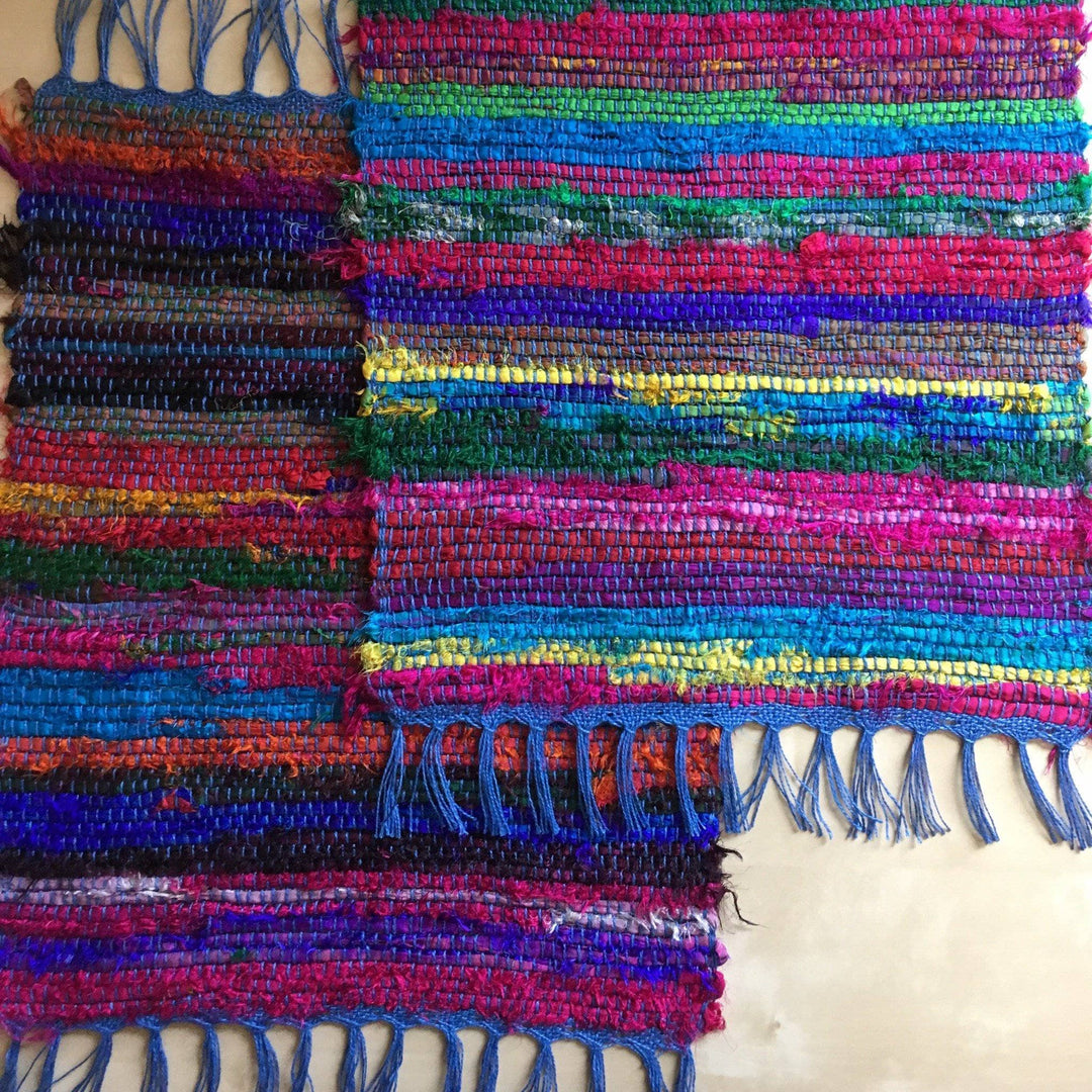 Tibet Jewels Woven Placemat Weaving Kit | Darn Good Yarn - eco-friendly yarn + boho clothing