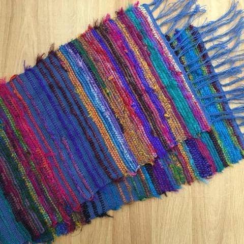 Tibet Jewels Woven Table Runner Weaving Kit | Darn Good Yarn - eco-friendly yarn + boho clothing