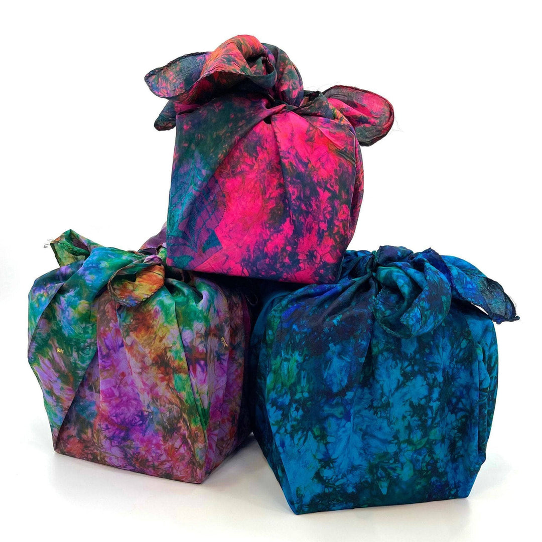 Totally Tie Dye - Reclaimed Fabric Gift Wrap 5 Pack set