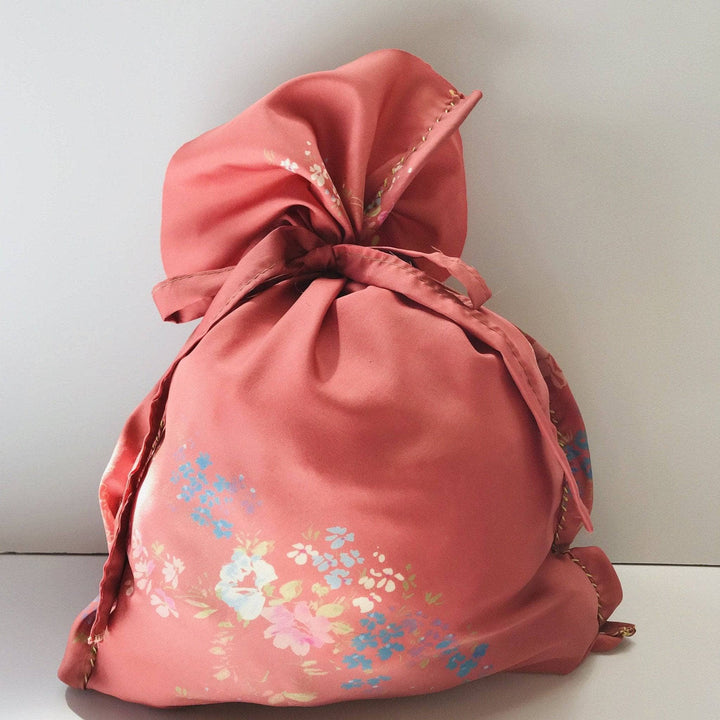 fabric bag on a white background